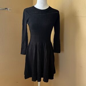 Eliza J Black Long Sleeve Dress